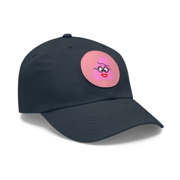 Pink Been Dad Hat with Leather Patch (Round) - Image 58