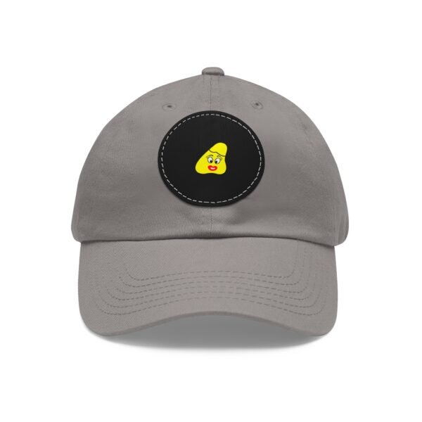 Yellow Been Dad Hat with Leather Patch (Round) - Image 81