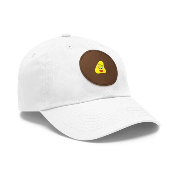 Yellow Been Dad Hat with Leather Patch (Round) - Image 10