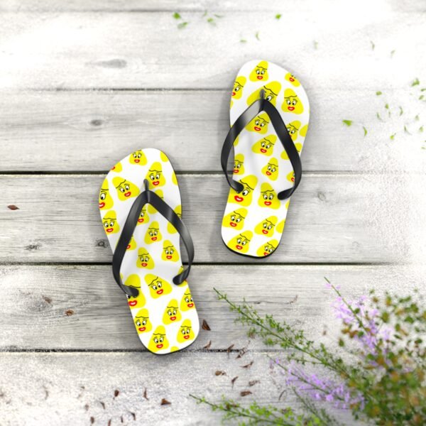 Yellow Been Flip Flops - Image 4
