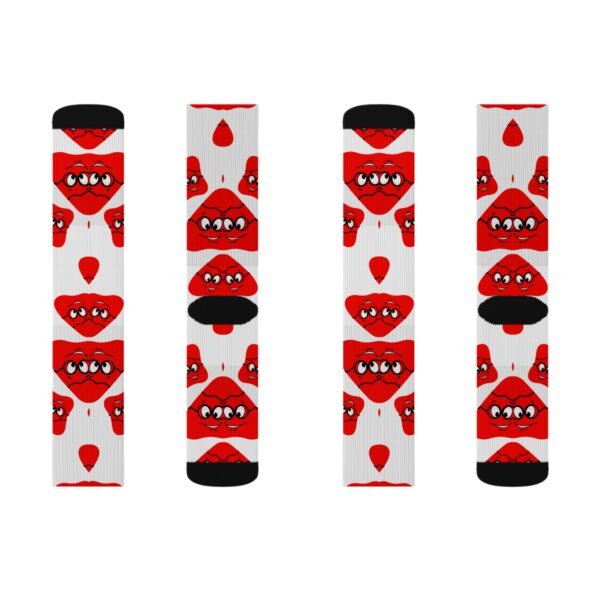 Red Been Sublimation Socks - Image 6