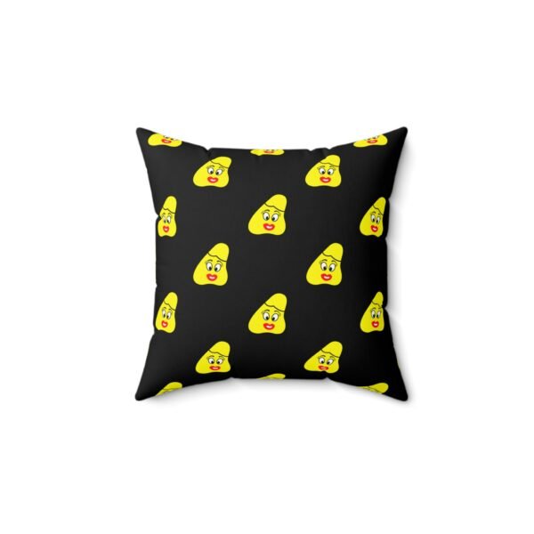 Yellow Been Spun Polyester Square Pillow - Image 2