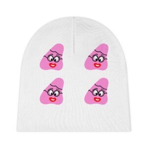 Pink Been (2) Baby Beanie (AOP)