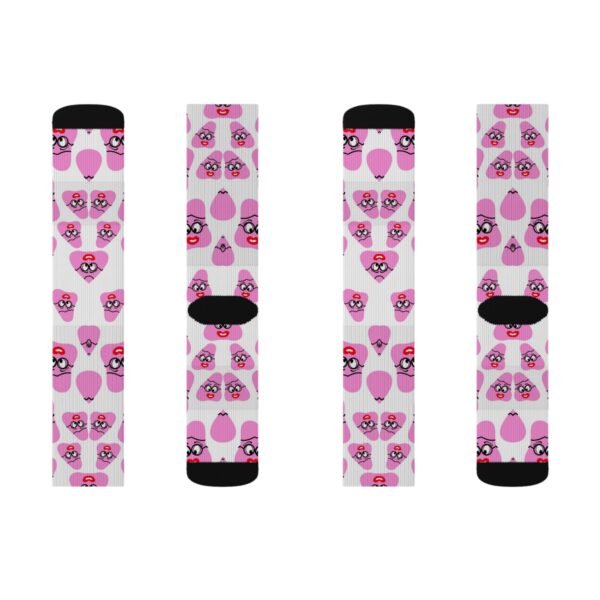 Pink Been Sublimation Socks - Image 2