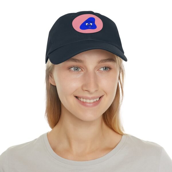 Blue Been Dad Hat with Leather Patch (Round) - Image 64
