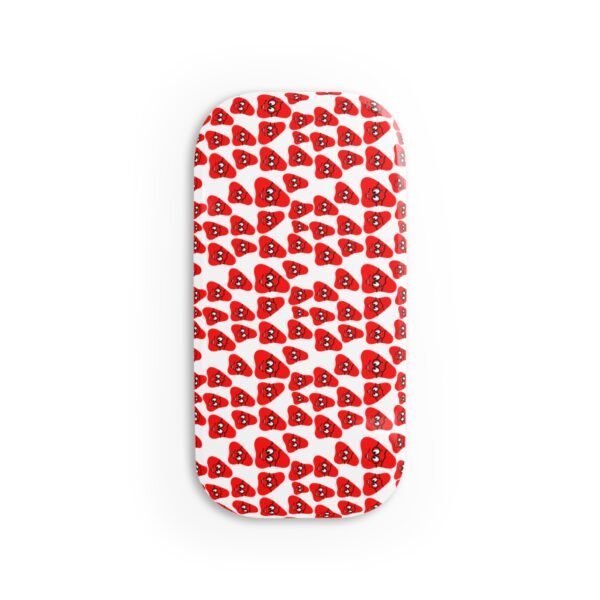 Red Been Phone Click-On Grip