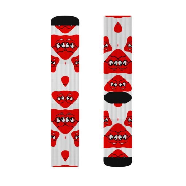 Red Been Sublimation Socks - Image 8