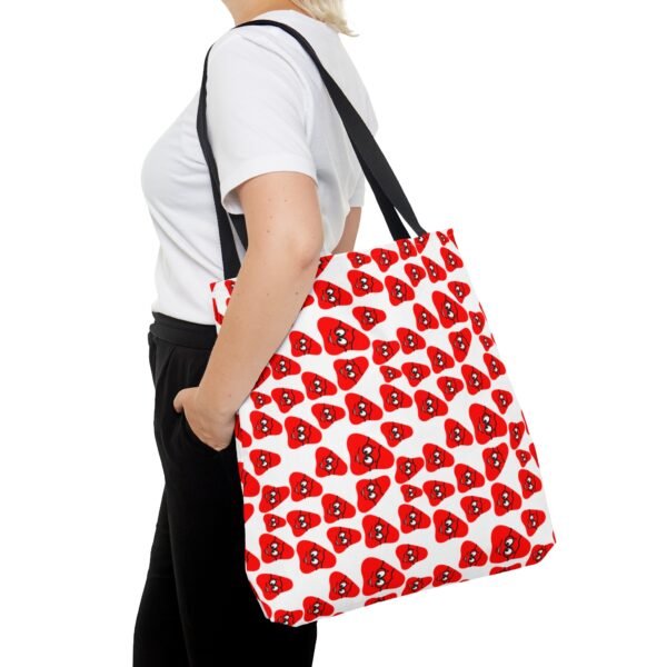 Red Been Tote Bag (AOP) - Image 4