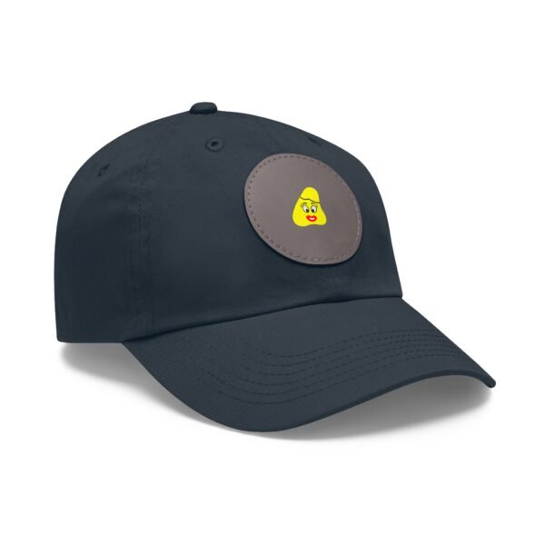 Yellow Been Dad Hat with Leather Patch (Round) - Image 54
