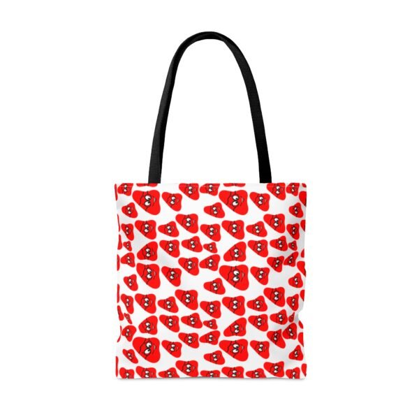 Red Been Tote Bag (AOP) - Image 2