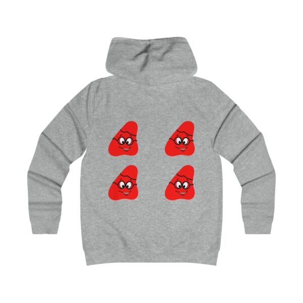 Red Been Girlie College Hoodie - Image 6