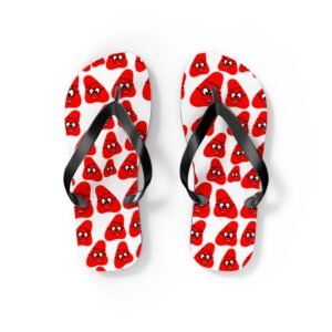Red Been Flip Flops