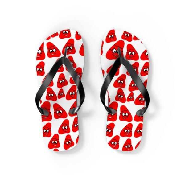 Red Been Flip Flops