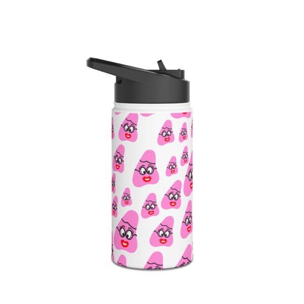 Pink Been Stainless Steel Water Bottle, Standard Lid - Image 3