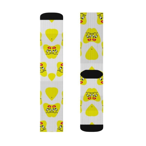 Yellow Been Sublimation Socks - Image 4