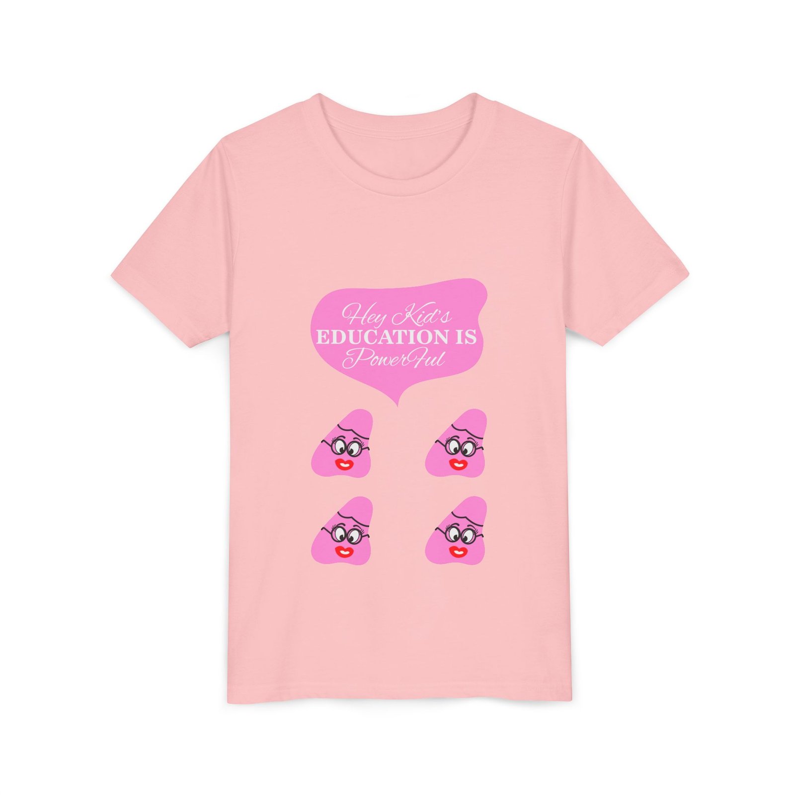 Pink Been (4) Youth Short Sleeve Tee - Image 39
