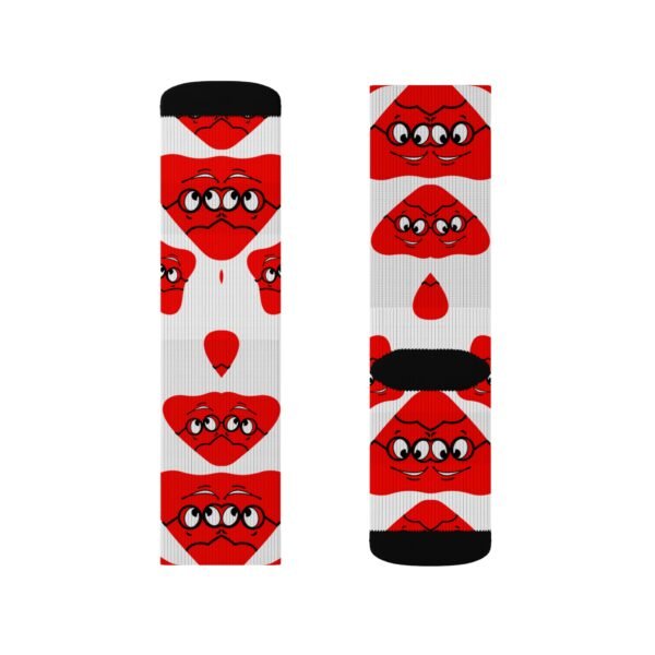 Red Been Sublimation Socks - Image 11