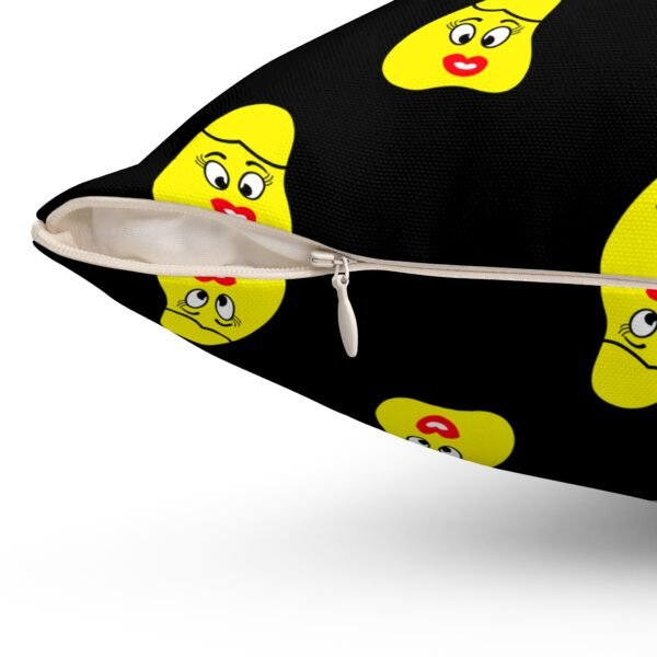 Yellow Been Spun Polyester Square Pillow - Image 12