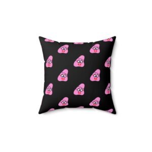 Pink Been Spun Polyester Square Pillow