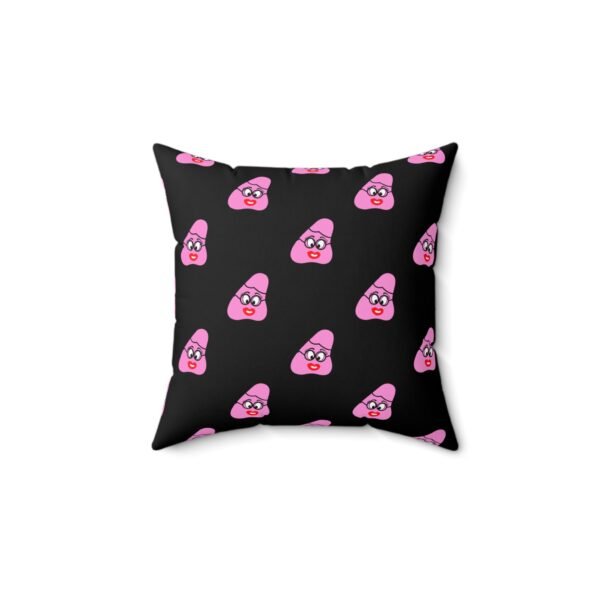 Pink Been Spun Polyester Square Pillow