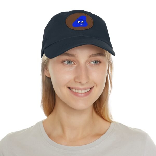 Blue Been Dad Hat with Leather Patch (Round) - Image 60