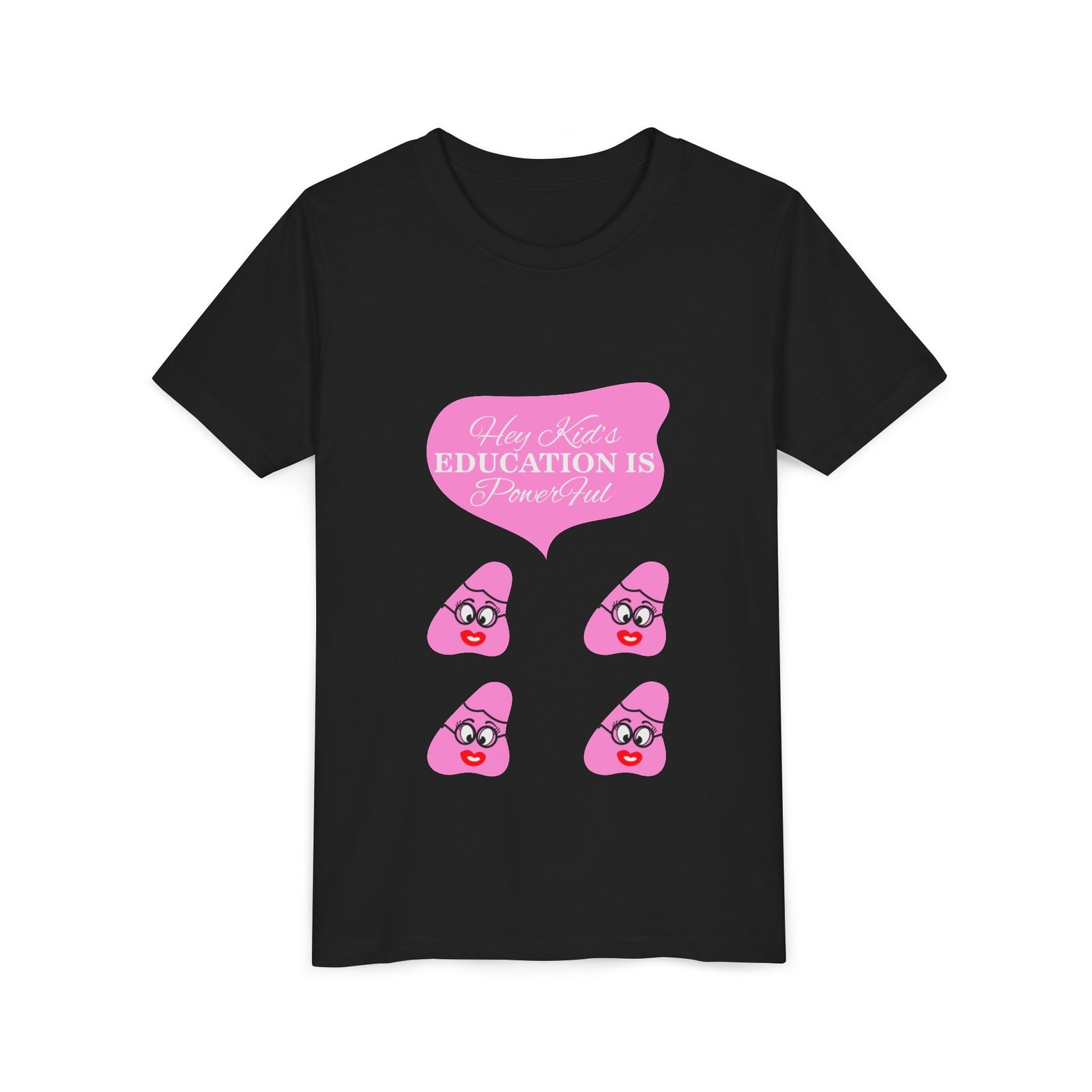 Pink Been (4) Youth Short Sleeve Tee - Image 11