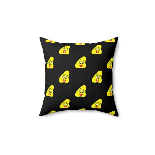 Yellow Been Spun Polyester Square Pillow