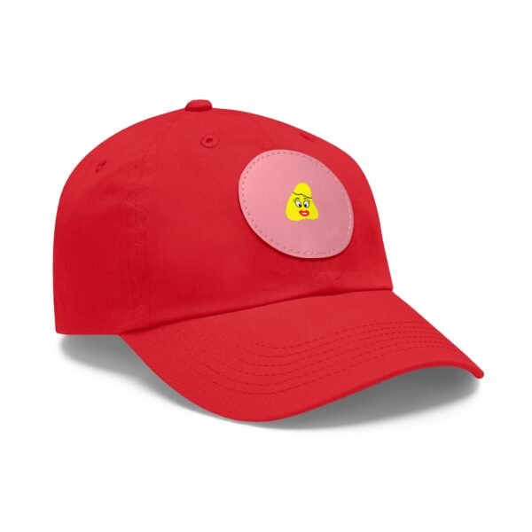 Yellow Been Dad Hat with Leather Patch (Round) - Image 30