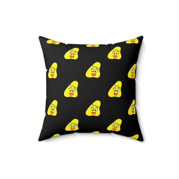 Yellow Been Spun Polyester Square Pillow - Image 4