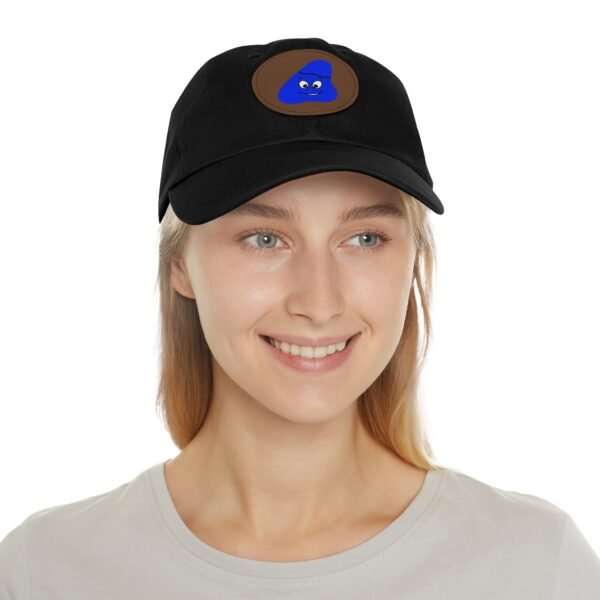 Blue Been Dad Hat with Leather Patch (Round) - Image 44