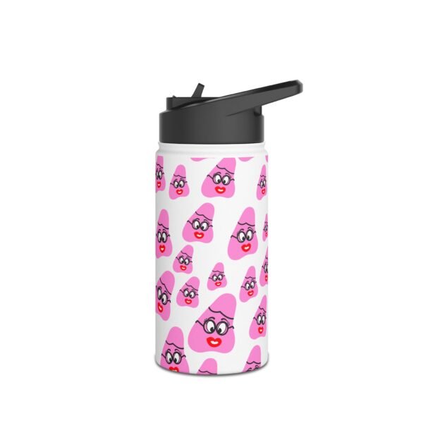 Pink Been Stainless Steel Water Bottle, Standard Lid - Image 4