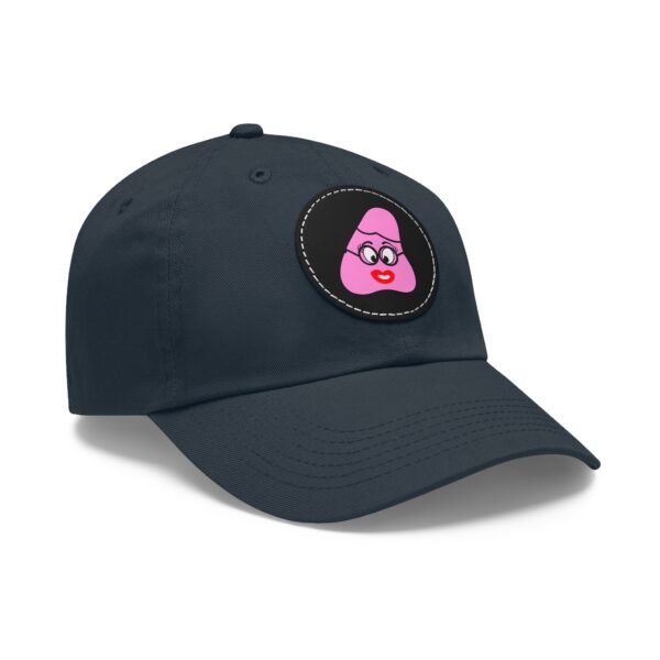 Pink Been Dad Hat with Leather Patch (Round) - Image 46