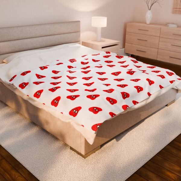 Red Been Velveteen Plush Blanket - Image 12