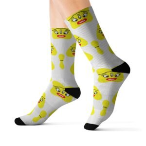 Yellow Been Sublimation Socks