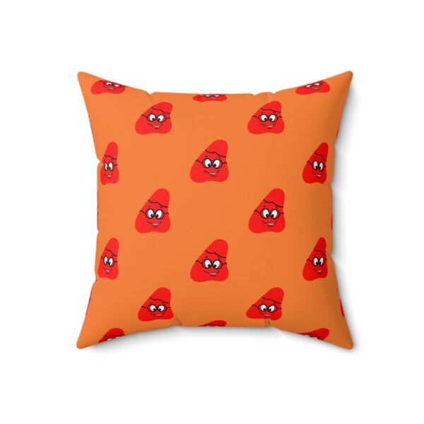 Red Been Spun Polyester Square Pillow - Image 8