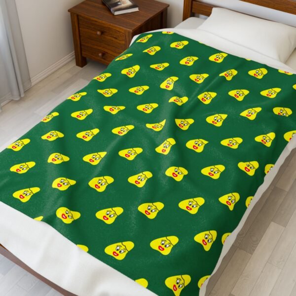 Yellow Been Velveteen Plush Blanket - Image 3