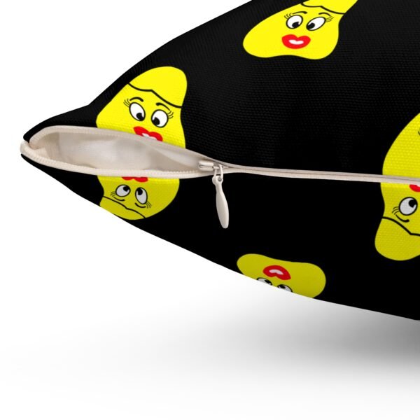 Yellow Been Spun Polyester Square Pillow - Image 9