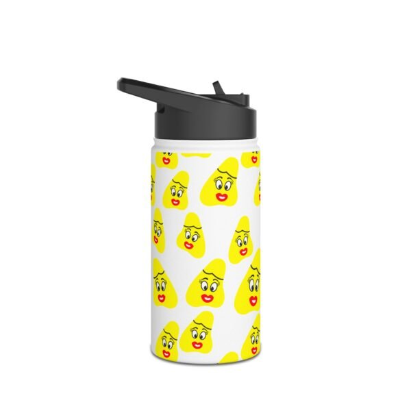 Yellow Been Stainless Steel Water Bottle, Standard Lid - Image 3