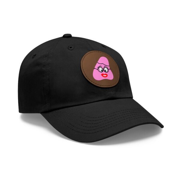 Pink Been Dad Hat with Leather Patch (Round) - Image 38