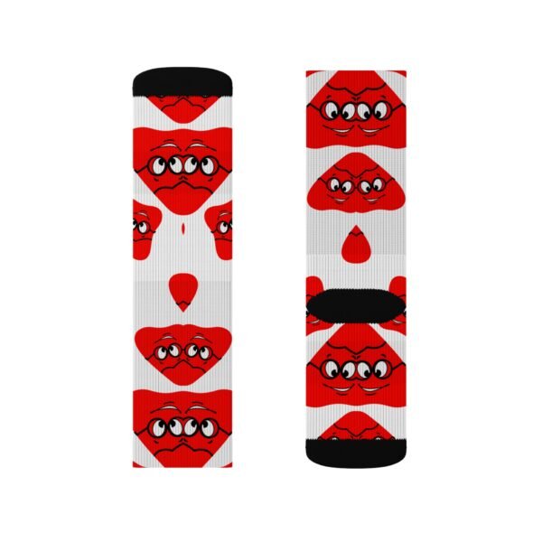 Red Been Sublimation Socks - Image 12