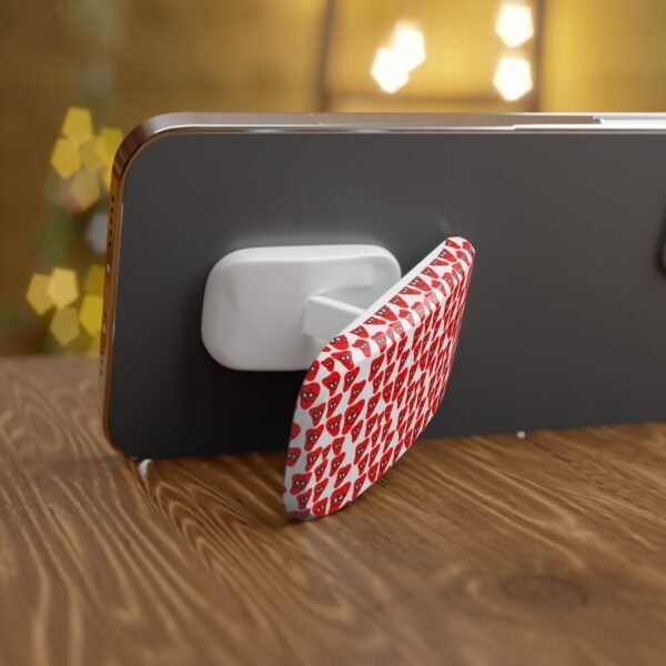 Red Been Phone Click-On Grip - Image 3