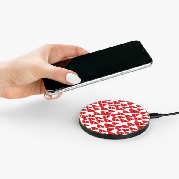 Red Been Wireless Charger for Phone - Image 4