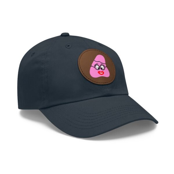 Pink Been Dad Hat with Leather Patch (Round) - Image 54
