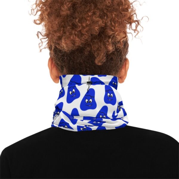 Blue Been Winter Neck Gaiter With Drawstring - Image 4