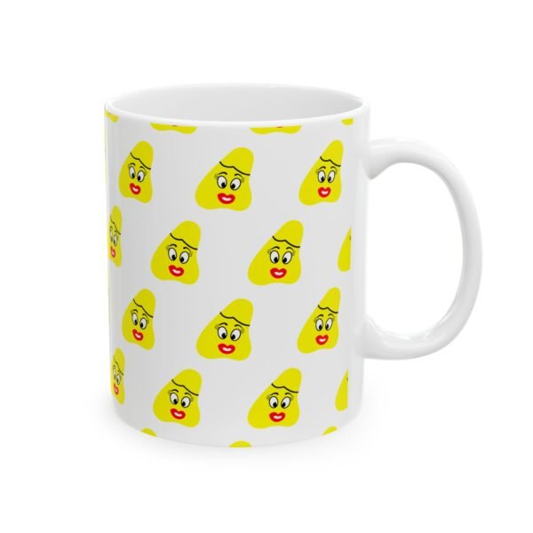 Yellow Been Ceramic Mug 11oz - Image 4
