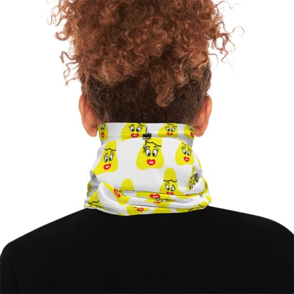 Yellow Been Winter Neck Gaiter With Drawstring - Image 4