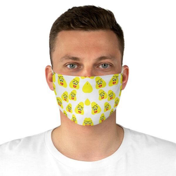 Yellow Been Fabric Face Mask - Image 4