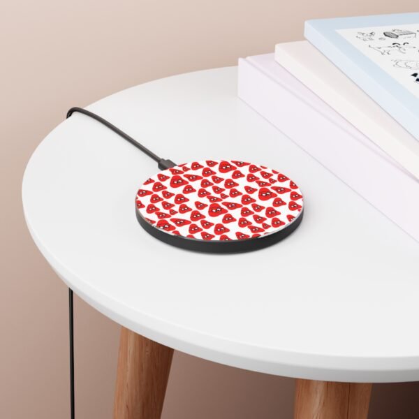 Red Been Wireless Charger for Phone - Image 3