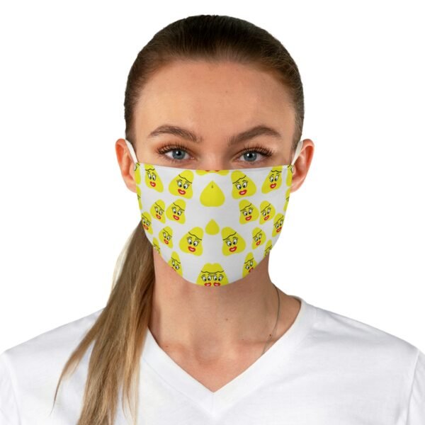 Yellow Been Fabric Face Mask - Image 2