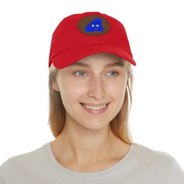 Blue Been Dad Hat with Leather Patch (Round) - Image 28